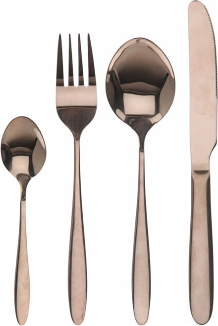 Excellent Houseware Bestekset - 16 delig - 4 persoons - Koper