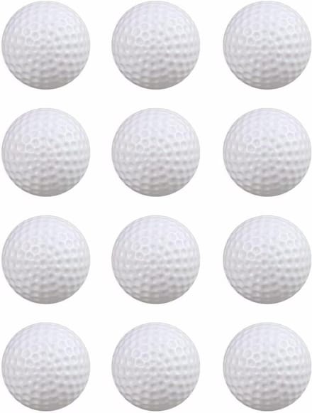 Oefen Golfballen - Plastic Ballen - Swing Oefenen - Holle Constructie - 42 mm - Wit