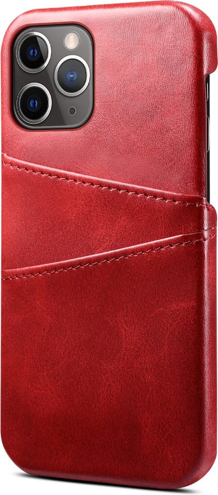 Hoesje geschikt voor iPhone 14 - Backcover - Pasjeshouder - Portemonnee - Kunstleer - Rood