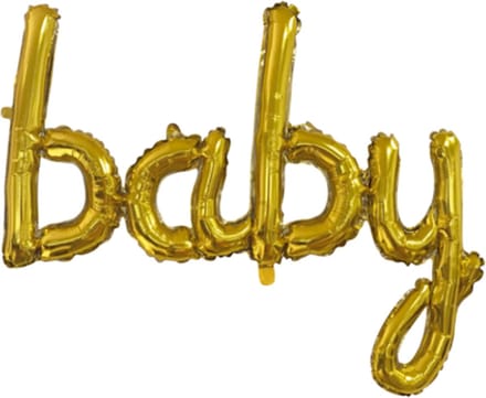 Folieballon Tekst 119cm 'Baby' Goud