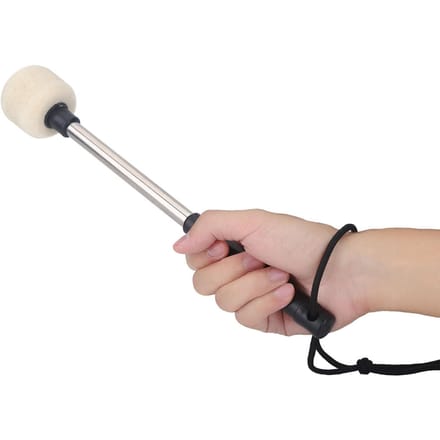 Duurzame Bass Drum Mallet Drumstick met Wolvilt Kop Percussie Marching Band Accessoire beige