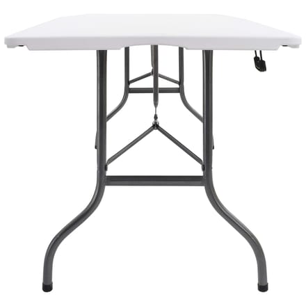 vidaXL - Tuintafel - inklapbaar - 180x72x72 - cm - HDPE - wit