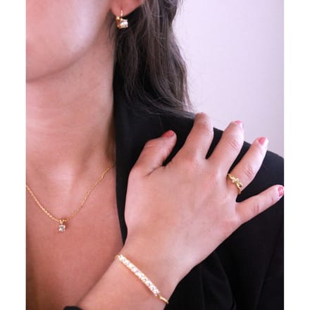 Mia Ronde Vernice Sets - Goud en Kristal