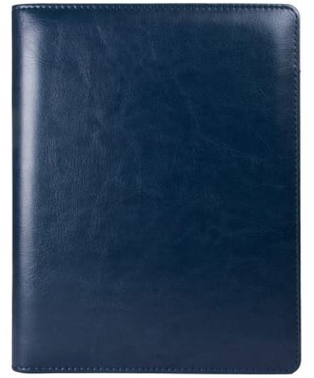 Schrijfmap Multo Hannibal A5 blauw kunstleder met schrijfblok