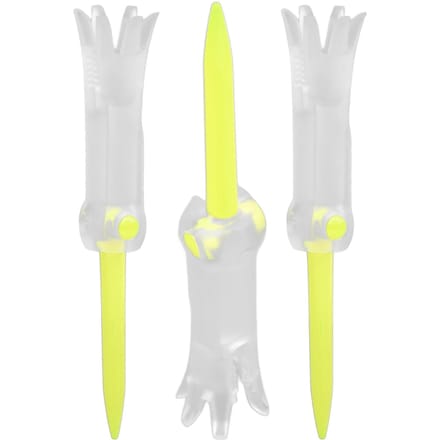 Tee de Golf d'Entraînement Pliable Anti-Volant Rotatif Accessoires d'Entraînement Crampons de Balle pour Golf jaune