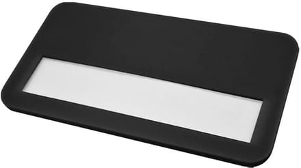 CombiCraft blanco plastic naambadge met magneetsluiting zwart - 5 stuks