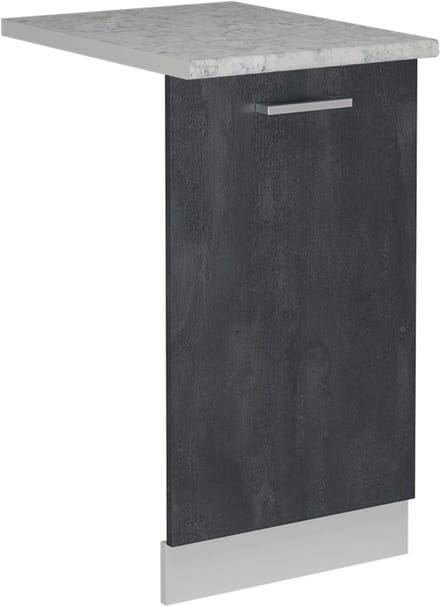 Vicco R-Line Vaatwasserfrontpaneel – 45 cm, WB Marmer Zwart beton