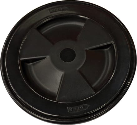 Rond inspectieluik - 130mm - Zwart