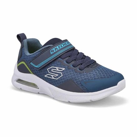 Skechers Microspec Max jongens sneaker - Blauw