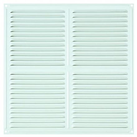Ventilatierooster 30 x 30 cm - Wit Gelakt Aluminium