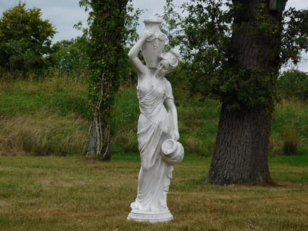 Beeld Vrouw met Kruiken - 130 cm - Polystone