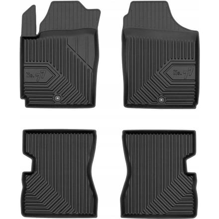 FROGUM 77 Automatten - Geschikt voor KIA PICANTO I (2003-2011) - TPE Rubber - Zwart