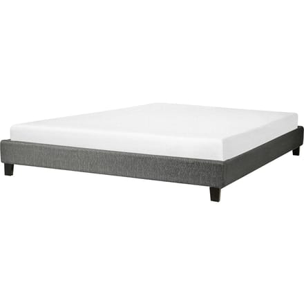 ROANNE - Tweepersoonsbed - Grijs - 180 x 200 cm - Polyester