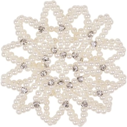 Lace haarnet met strass voor vrouwen QHP Perle