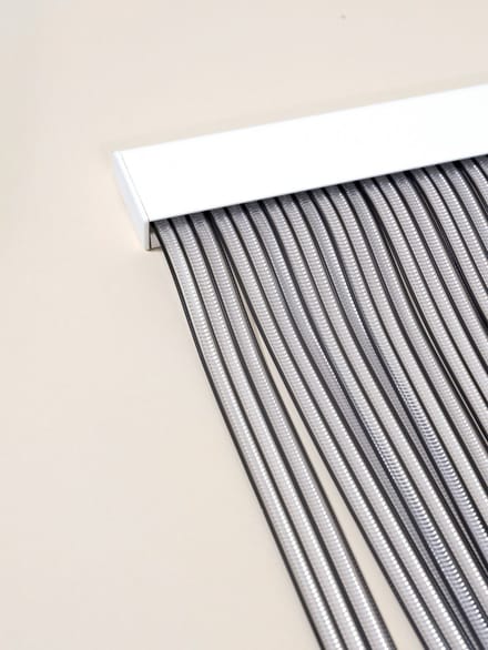 DEGOR - deurgordijn - vliegengordijn - luxe lamellen - transparant/zwart - 90x210cm
