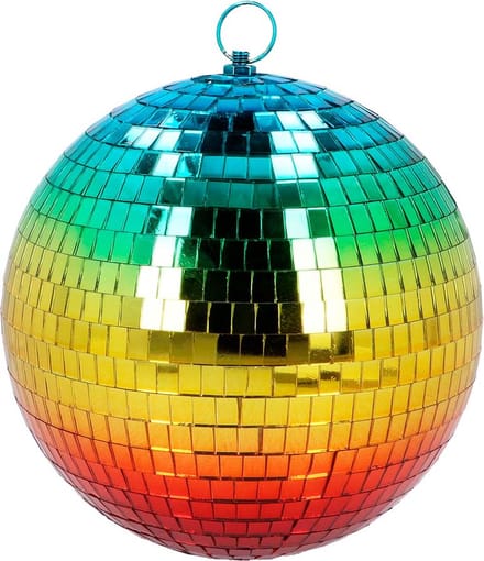 Boland - Discobal (M) regenboog - Glitter & Glamour - Glamour - 80's