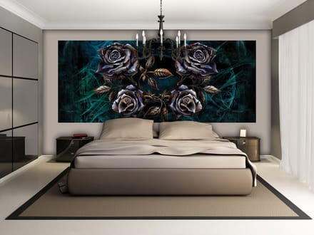 Alchemy Roses Tattoo Photo Wallcovering