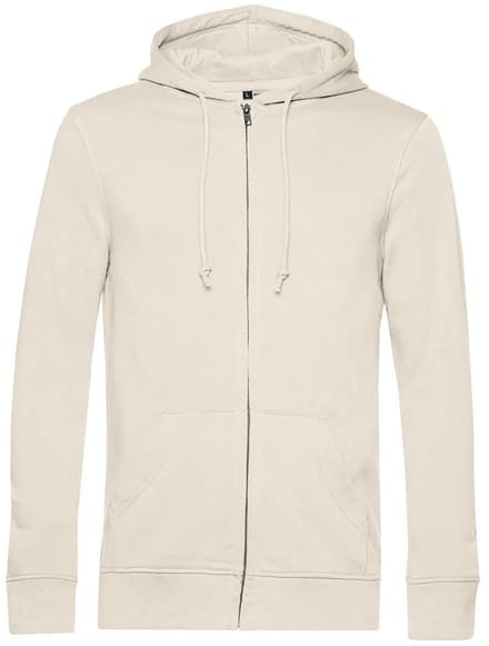 Hooded sweatshirt met rits B&C Organic