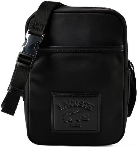 LACOSTE schoudertas Vertical Camera Bag Noir zwart