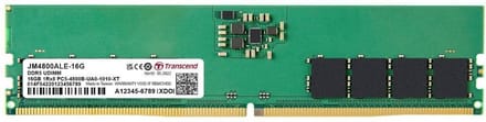 Transcend JetRAM - DDR5 - module - 16 GB - DIMM 288-pin - 4800 MHz / PC5-38400 - unbuffered