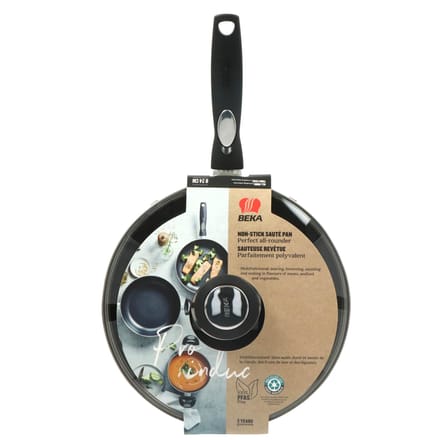 Beka - Pro Induc Hapjespan - 24 cm met Glazen Deksel