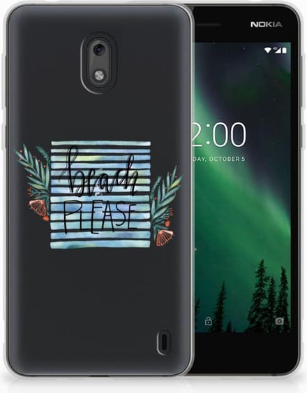 Nokia 2 Telefoonhoesje met Naam Boho Beach