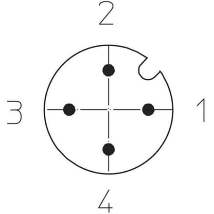 Lutronic 1086 Sensor/actuator connector, geassembleerd M12 Aantal polen (sensoren): 4 Stekker, recht 5.00 m 1 stuk(s)