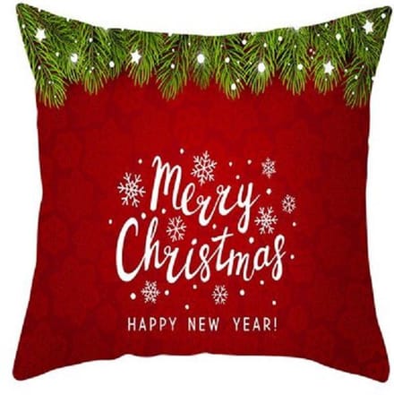 Kussen hoes Kerstmis motief Dennen takjes