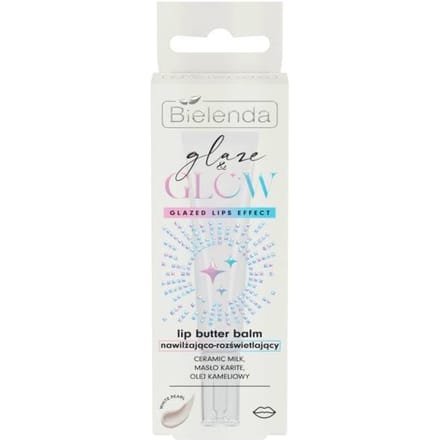 Bielenda GLAZE &amp; GLOW Moisturizing and Illuminating Lip Butter Balm 10 g