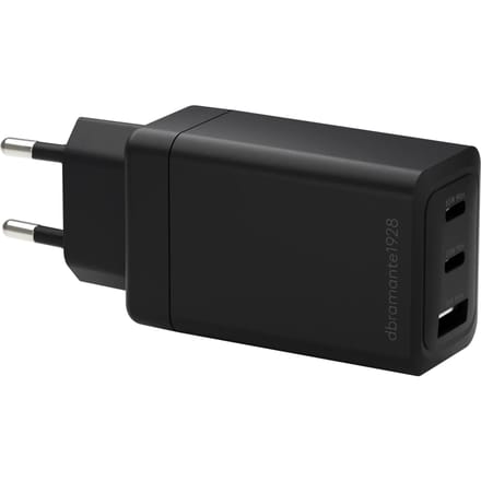 dbramante1928 Re-charge Oplader 2x USB-C 65W en USB-A 18W - Zwart