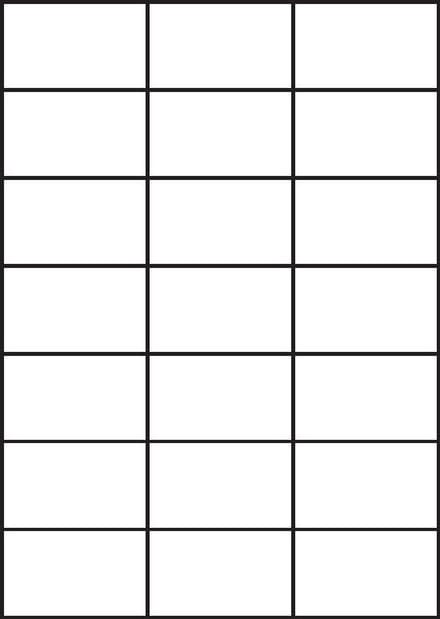 A4 etiketten 70 x 42,3 mm wit (100 vel)