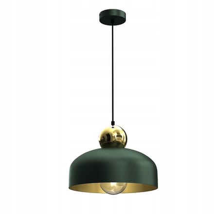 Moderne Groene Metalen Hanglamp Goud - Harald Collectie