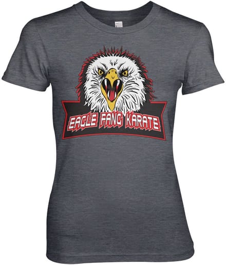 Cobra Kai Eagle Fang Karate Girly Tee dames-T-shirt Dark-Heather