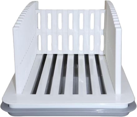 Brood Snijder - Brood Slicer - Thuis Bakken - Verstelbaar Ontwerp - 35x22x4.5 cm - Wit