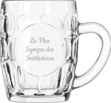 Bierpul gegraveerd - 55cl - Le Plus Sympa des Instituteurs