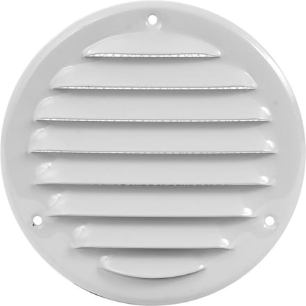 Paneir Airdesigns- metaal - omgezette rand - opbouw - aanvoer & afvoer / net - wit