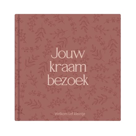 Writemoments Kraambezoekboek - Herinneringen aan de kraamtijd - Terra roze