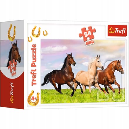 Trefl Mini Puzzel 54 Stuks - Paarden Wereld