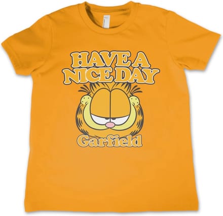 Garfield Kinder Tshirt -Kids tm 10 jaar- Have A Nice Day Oranje