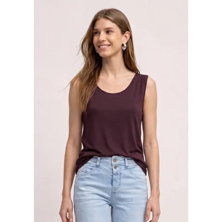 Jersey top met elastische zoom