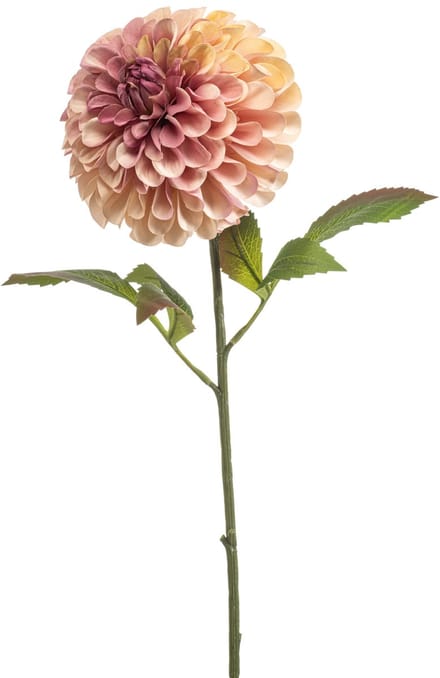 Emerald - Kunstbloem Dahlia pompom XL 77cm oranje - Kunstplant voor binnen