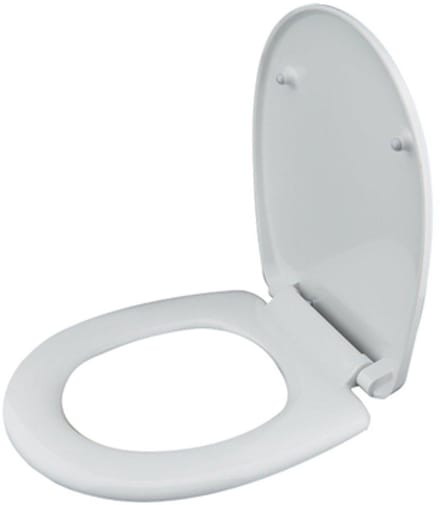 FugaFlow Efficiente Acces Closetzitting - quickrelease - softclose - Duroplast - 43.7x36.1x6.1cm - wit glanzend