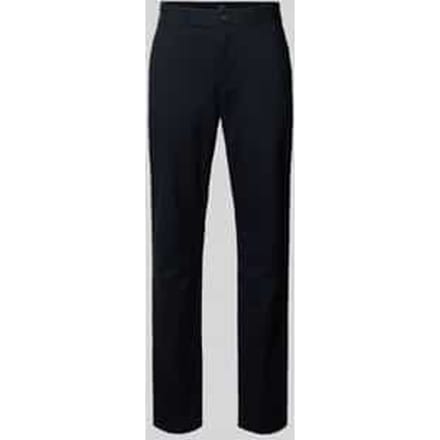 Slim fit stoffen broek met achterzakken