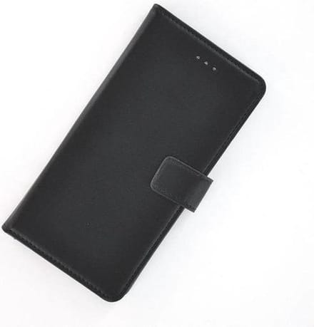 Wallet bookcase luxe effen zwart hoesje Geschikt voor Huawei Enjoy 7 Plus