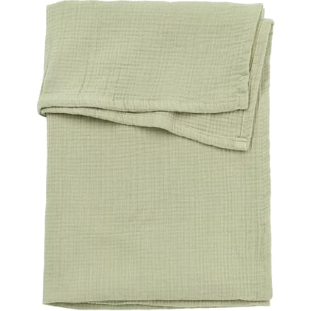 Meyco Baby Uni wieglaken - pre-washed hydrofiel - soft olive - 75x100cm - 0.3 TOG