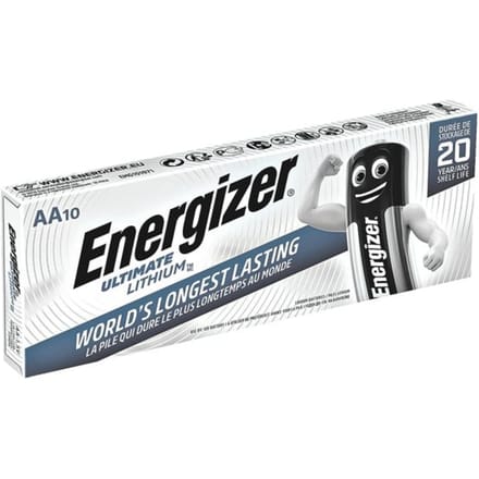 Energizer Ultimate FR6 AA batterij (penlite) Lithium 3000 mAh 1.5 V 10 stuk(s)