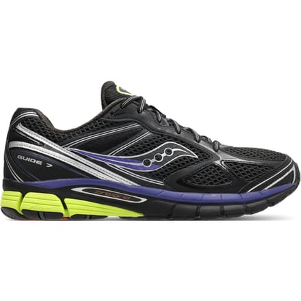 Saucony Guide 7 Sneakers Heren - Zwart - Maat 40.5 - Mesh/Synthetisch