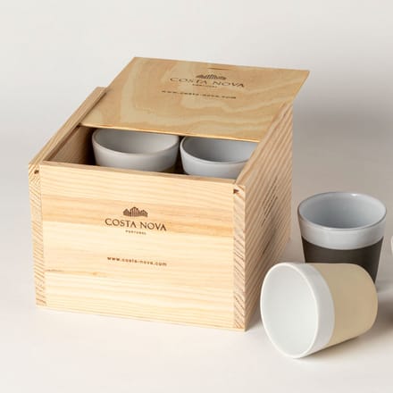 Costa Nova Koffiekopjes Grespresso Nature 190 ml - 8 stuks - Gift box