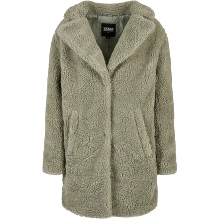 Damesjas Urban Classics oversized sherpa-grandes tailles