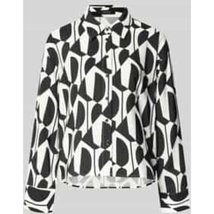Overhemdblouse van Viscosemix met Overhemdkraag Model 'Fetro'